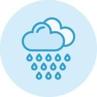 ilustración de diseño de icono de vector de lluvia