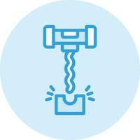 Corkscrew Vector Icon Design Illustration