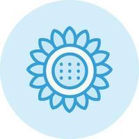 Sun flower Vector Icon Design Illustration