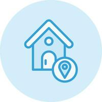 House Location Vector Icon Design Illustration