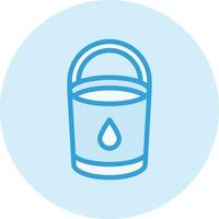 Bucket Vector Icon Design Illustration