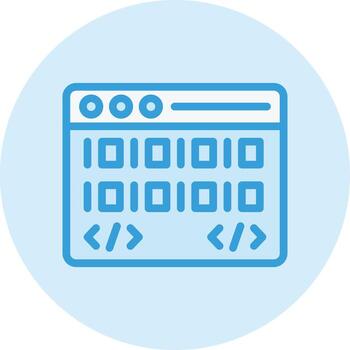 Coding Vector Icon Design Illustration