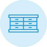 Cabinet Vector Icon Design Illustration