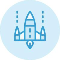 Spaceship Vector Icon Design Illustration