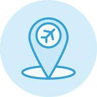 Airport location Vector Icon Design Illustration