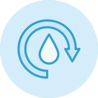 ilustración de diseño de icono de vector de ciclo de agua