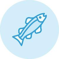 Salmon Vector Icon Design Illustration