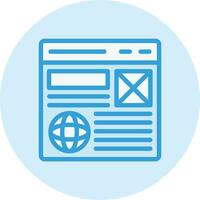 Wireframe Vector Icon Design Illustration