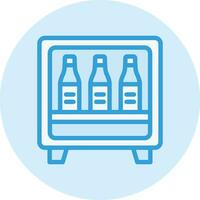 Minibar Vector Icon Design Illustration