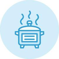 Hot kitchen pot Vector Icon Design Illustration