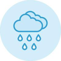 ilustración de diseño de icono de vector de lluvia