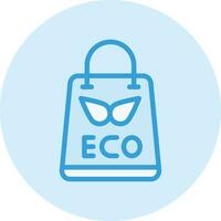 Eco bag Vector Icon Design Illustration