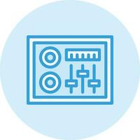 Dj Mixer Vector Icon Design Illustration