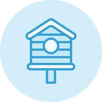 Bird House Vector Icon Design Illustration