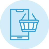 Online supermarket Vector Icon Design Illustration