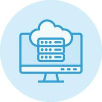 Cloud data Vector Icon Design Illustration