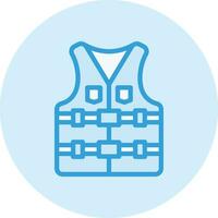 Life vest Vector Icon Design Illustration