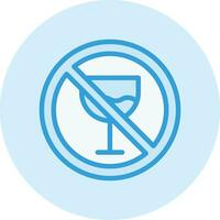 Alcohol Prohibition Vector Icon Design Illustration