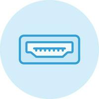Usb Port Vector Icon Design Illustration