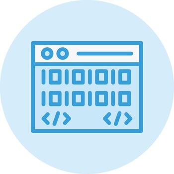 Coding Vector Icon Design Illustration
