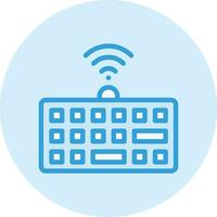 ilustración de diseño de icono de vector de teclado inalámbrico