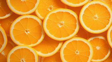 AI generated Orange Slices Background. Fresh, Healthy, Healthy Life, Fruit photo