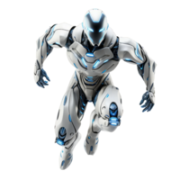 AI generated 3D Render White Robot png