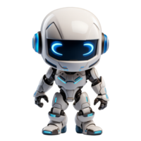 ai gerado 3d render branco robô png