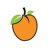 Fruits Vector Minimal simple concept Orange design