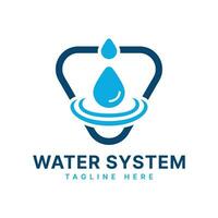 Water drop Plumbing Logo design Modern Simple Creative Concept For Plumbing services vector