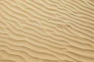 AI generated Closeup of sand pattern of a beach in the summer. AI Generated photo