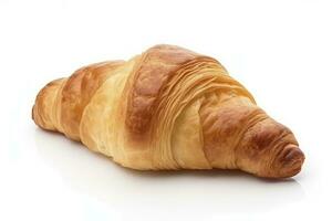 AI generated Croissant isolated on white background. AI Generated photo