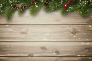 AI generated Christmas and New Year background. AI Generated photo