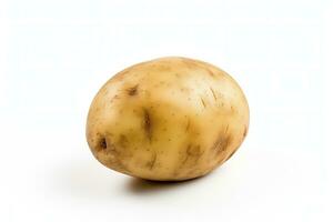 AI generated Potato isolated on white background. AI Generated photo