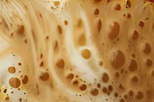 AI generated Coffee foam texture. AI Generated photo