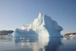 AI generated Iceberg in Greenland. AI Generated photo