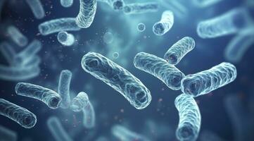 AI generated Legionella pneumophila Bacteria. Medical 3d illustration. AI Generated photo