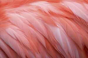 AI generated Flamingo Feather background. AI Generated photo