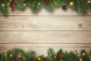 AI generated Christmas and New Year background. AI Generated photo