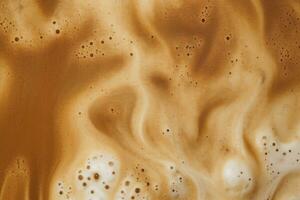 AI generated Coffee foam texture. AI Generated photo