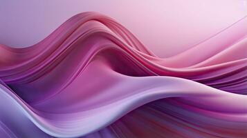 AI generated Abstract 3D image of digital waves in shades of pink and purple. AI Generated photo