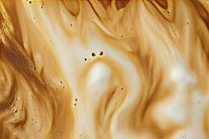 AI generated Coffee foam texture. AI Generated photo