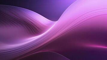 AI generated Abstract 3D image of digital waves in shades of pink and purple. AI Generated photo