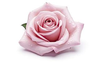 AI generated Pink rose isolated on white background. AI Generated photo