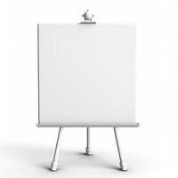 AI generated blank whiteboard on the wall. Generative AI photo