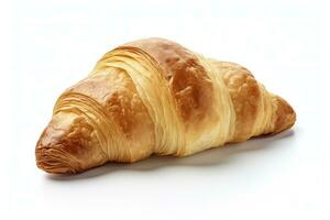 AI generated Croissant isolated on white background. AI Generated photo