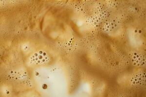 AI generated Coffee foam texture. AI Generated photo