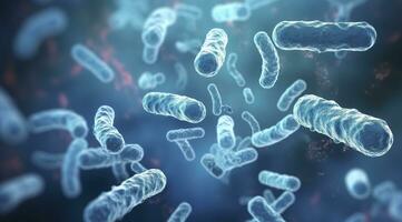 AI generated Legionella pneumophila Bacteria. Medical 3d illustration. AI Generated photo