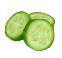 Slices of cucumber on a transparent background png