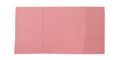 Rosa Papier Stück auf transparent Hintergrund. png Papier.